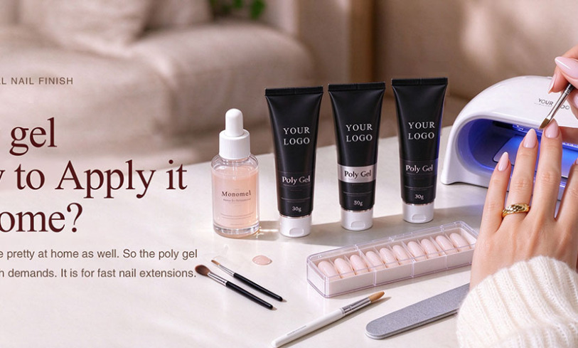 Poly gel how to apply it at home?