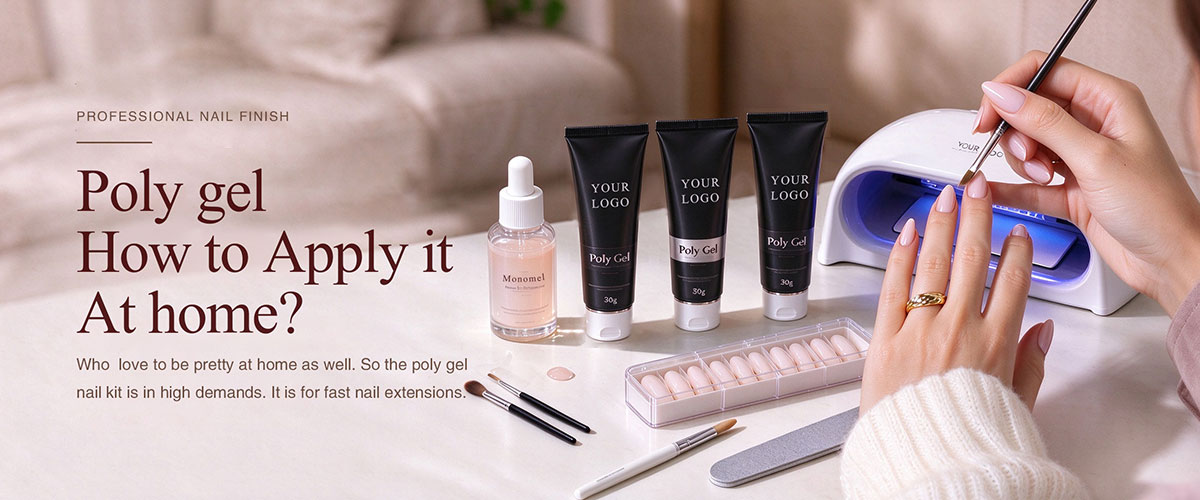 Poly gel how to apply it at home?