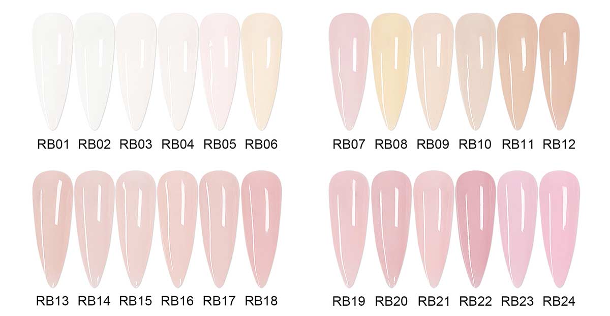 rubber base color swatches | TENTEU