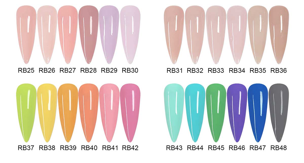 rubber base color swatches | TENTEU