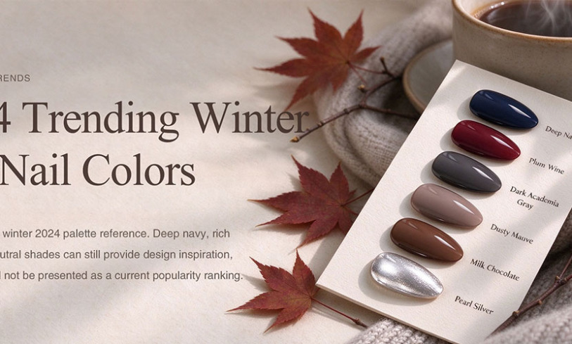 2024 Trending Winter Gel Nail Colors