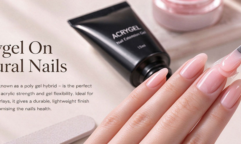 ACRYGEL ON NATURAL NAILS