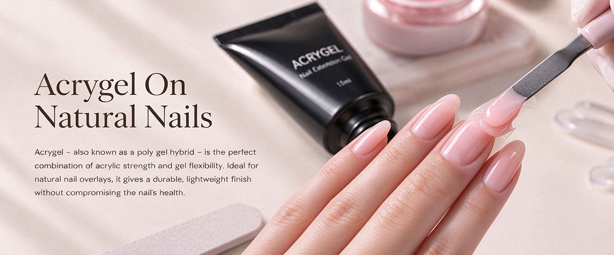 ACRYGEL ON NATURAL NAILS