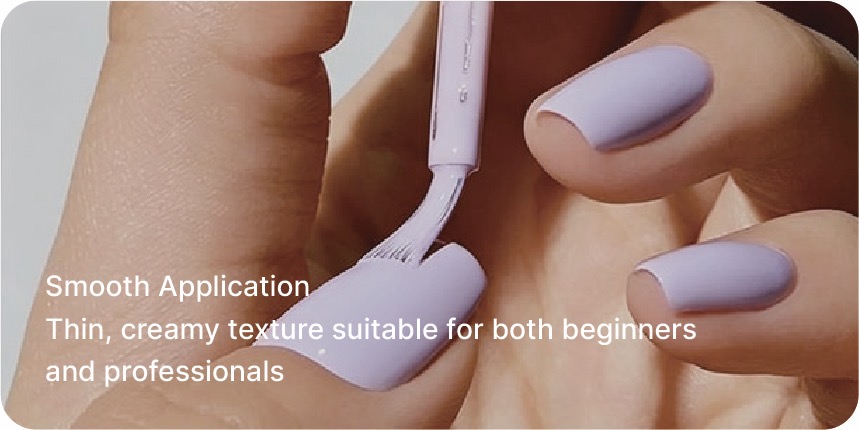 Smooth gel polish application