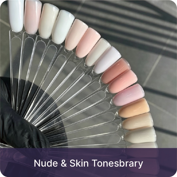 Nude and skin tone gel colors
