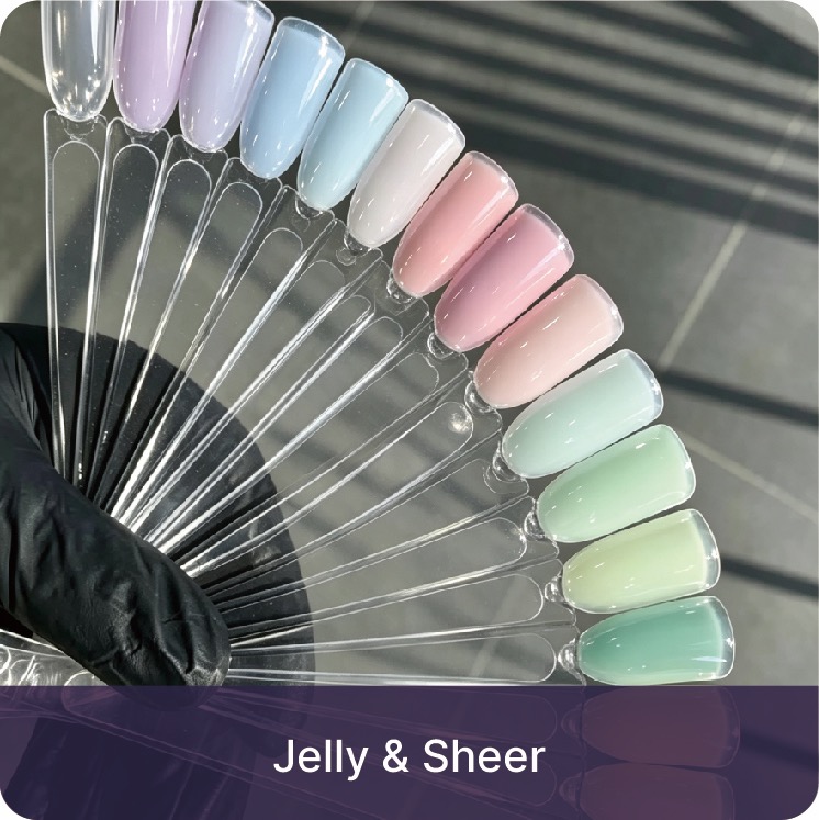 Jelly and sheer gel colors