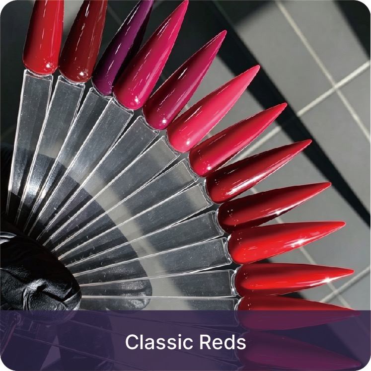 Classic red gel colors