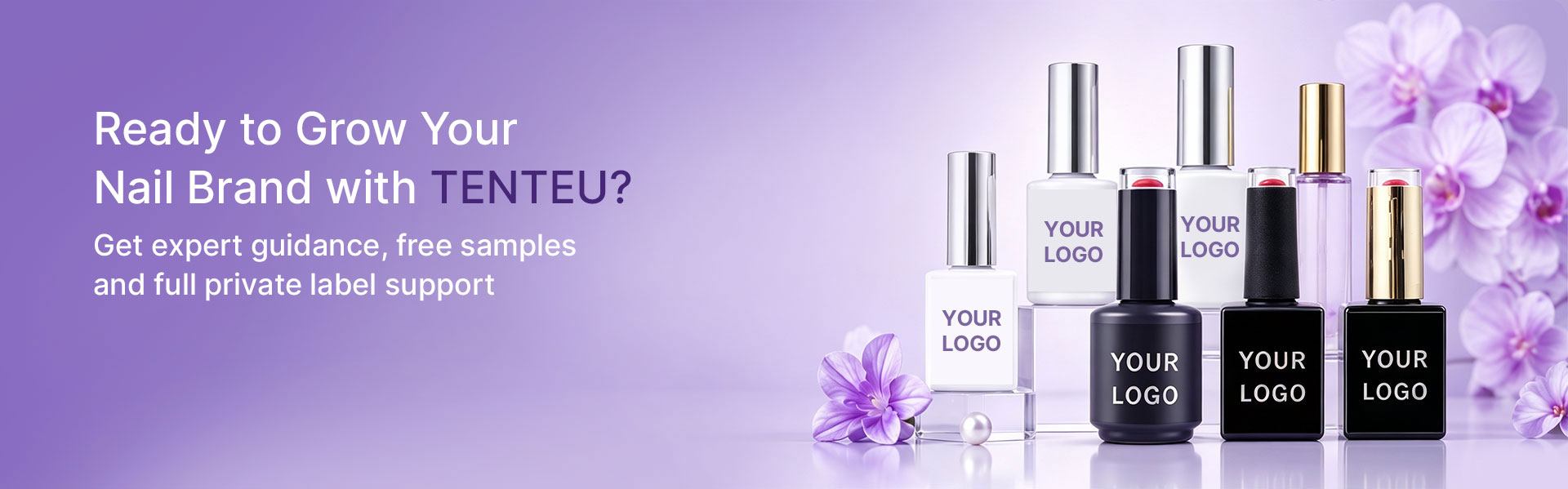 Private label nail product collection