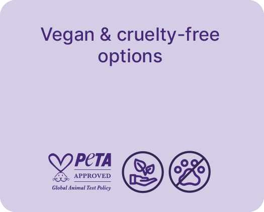 Vegan and cruelty-free options