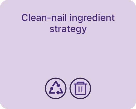 Clean nail ingredient strategy