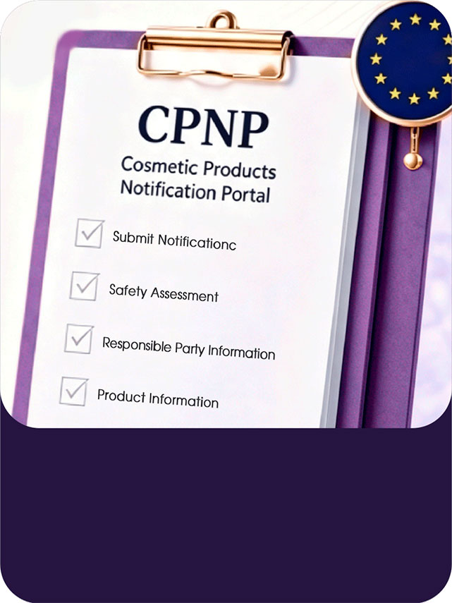 EU cosmetic product compliance documentation