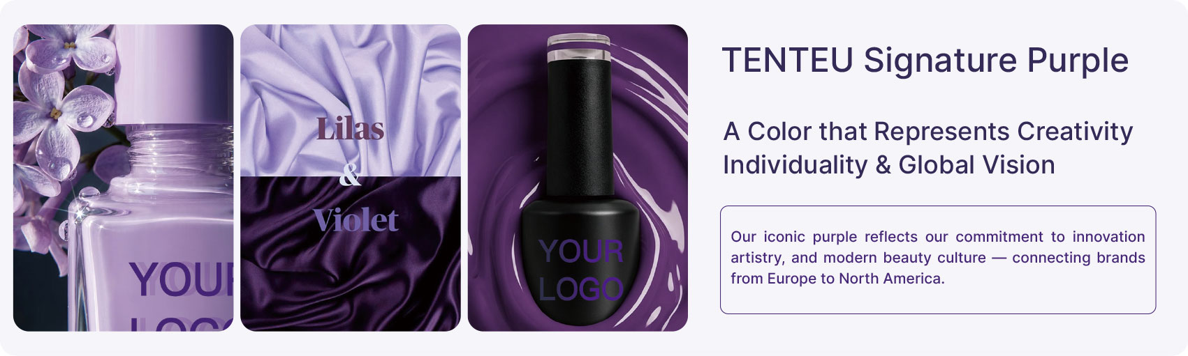 TENTEU signature purple represents creativity, individuality and global vision