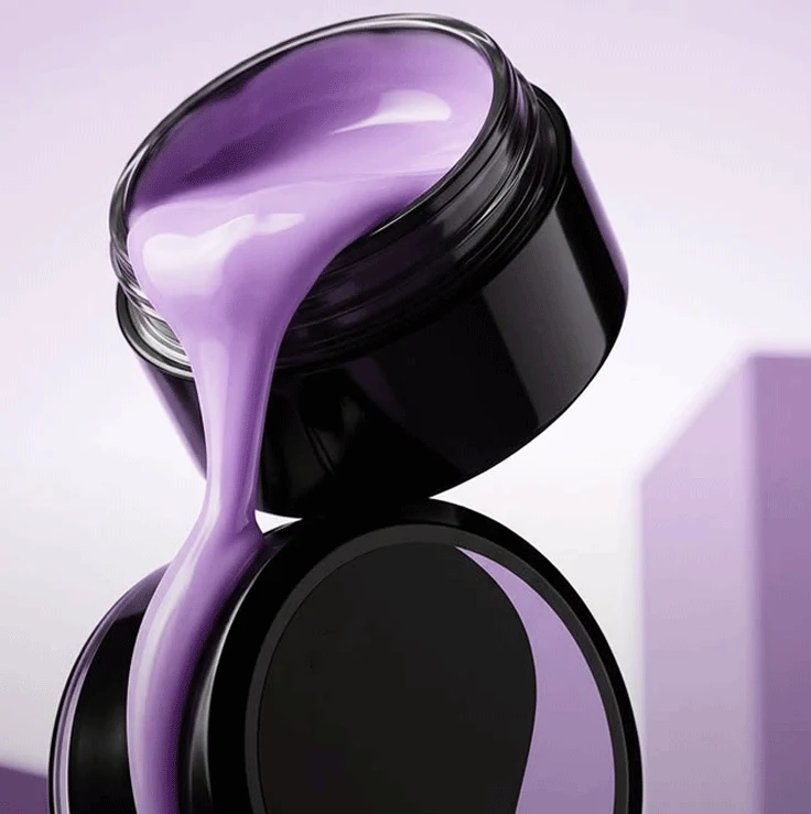 Purple builder gel texture