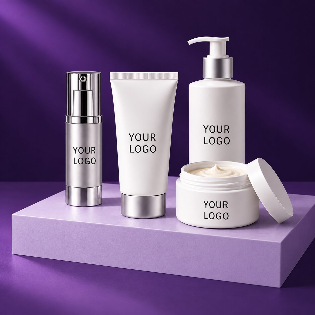 Hand care packaging options including bottles, tubes and jars