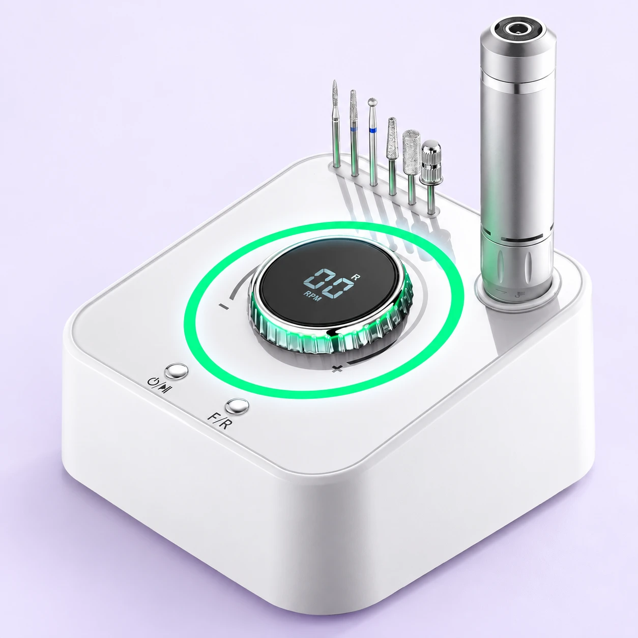 UV-601 Tabletop nail drill — source-based product visualization