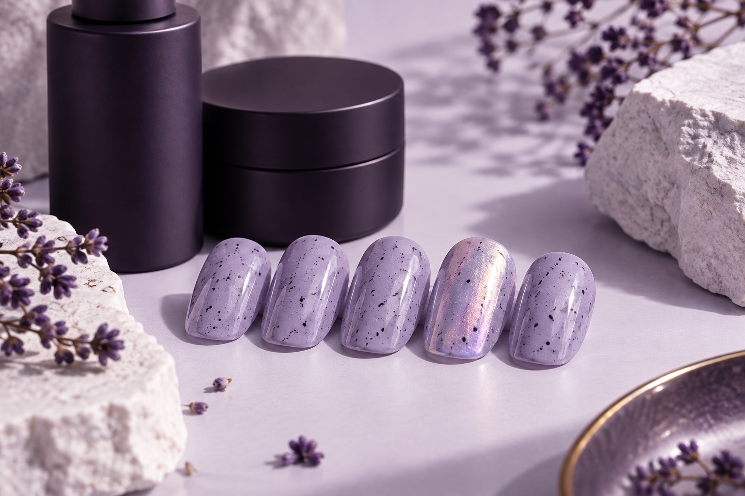 Special Visual Effect Gel nail art concept