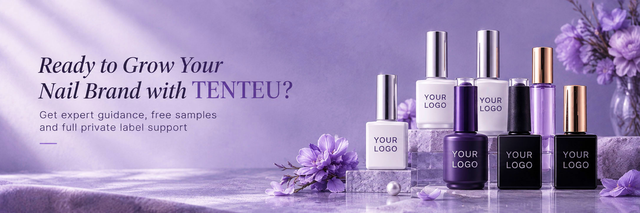 Private label nail product collection